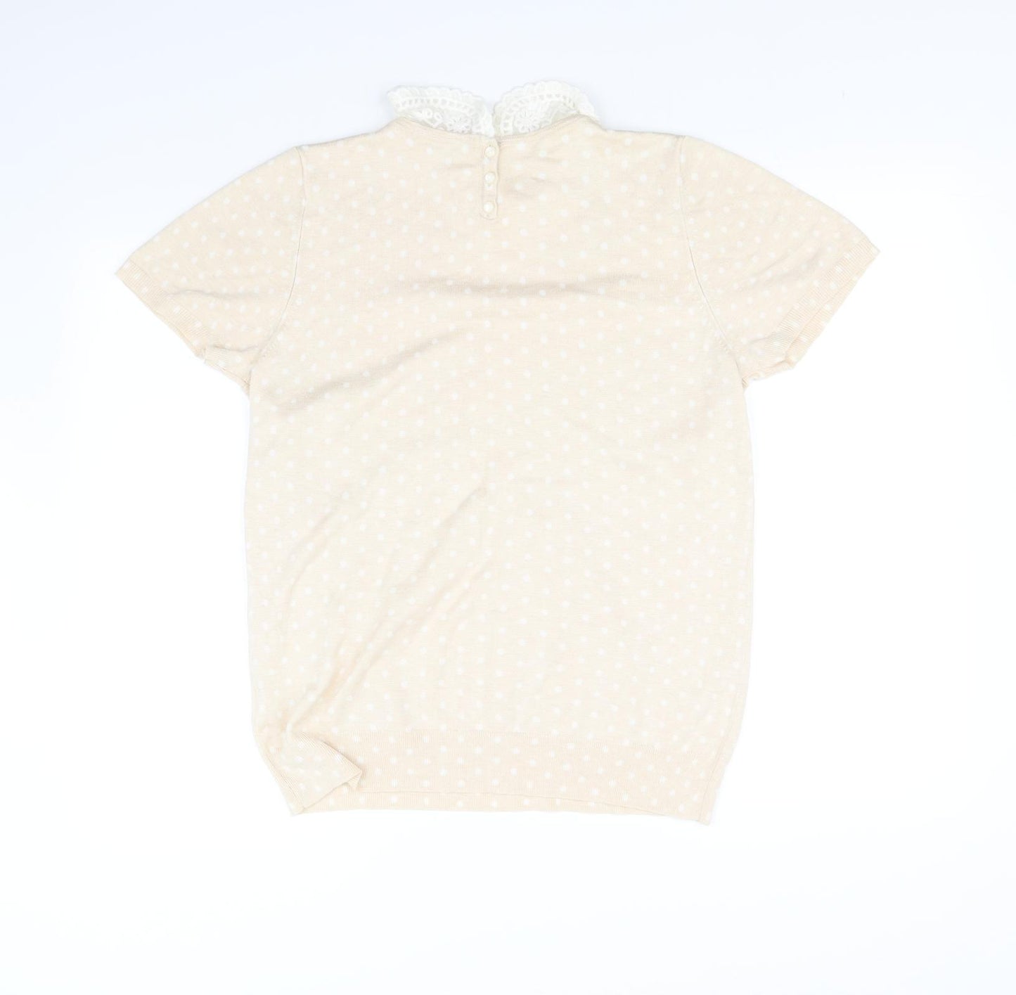 m&s Womens Beige   Pullover Jumper Size 16