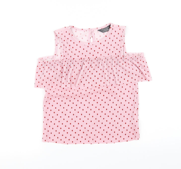 Primark Girls Pink   Basic Blouse Size 6-7 Years