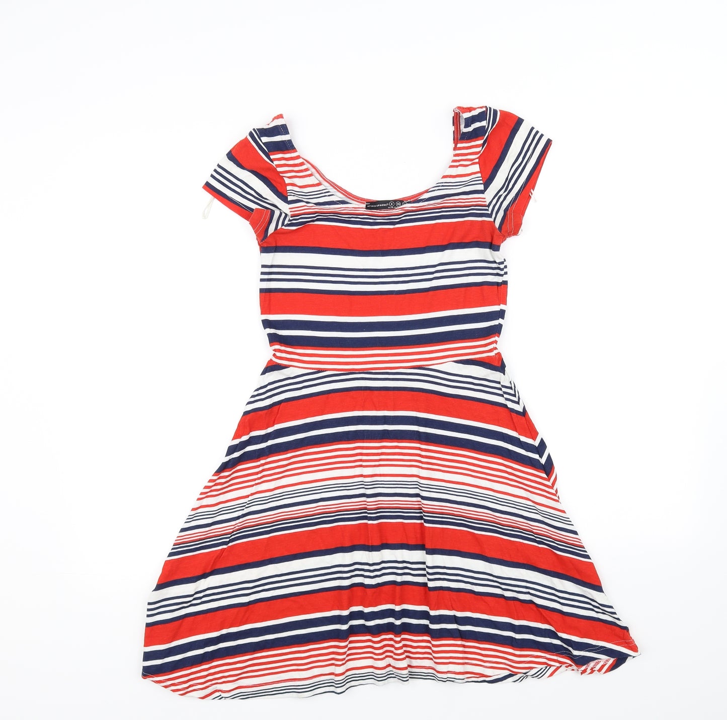 Atmosphere Womens Red Striped  Bodycon  Size 8
