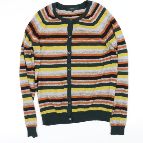 NEXT Womens Multicoloured Striped  Cape Jumper Size 10