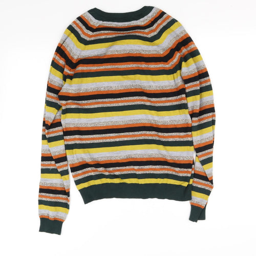 NEXT Womens Multicoloured Striped  Cape Jumper Size 10