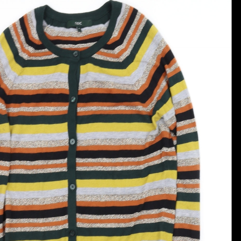 NEXT Womens Multicoloured Striped  Cape Jumper Size 10