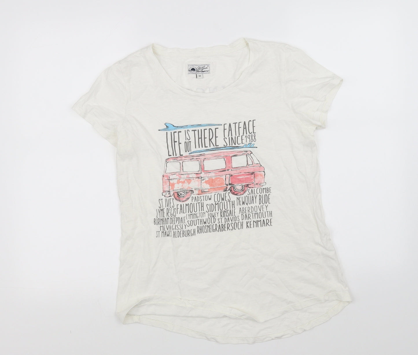 pre worn Womens White   Basic T-Shirt Size 10