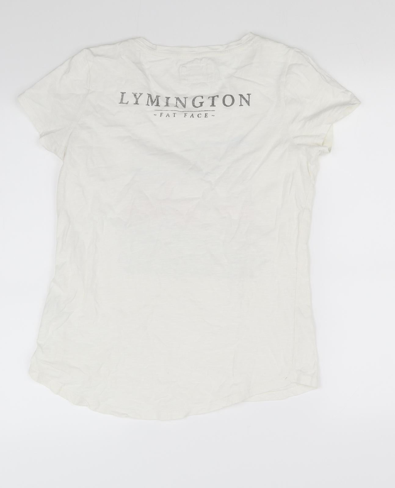 pre worn Womens White   Basic T-Shirt Size 10