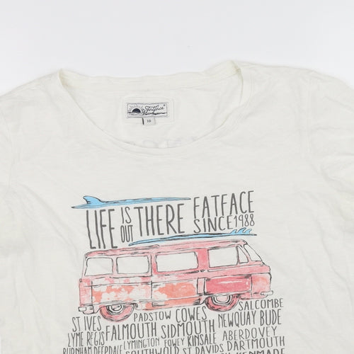 pre worn Womens White   Basic T-Shirt Size 10