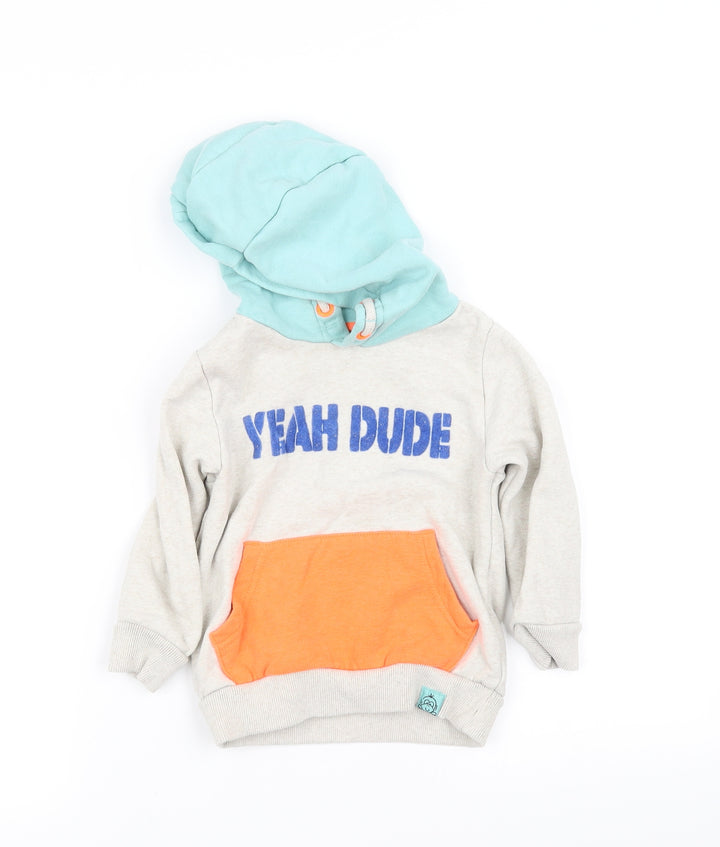 pre worn Girls White   Pullover Hoodie Size 2-3 Years