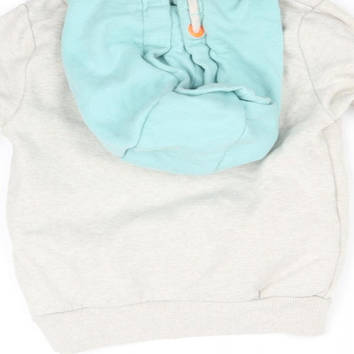 pre worn Girls White   Pullover Hoodie Size 2-3 Years