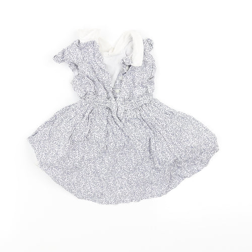 pre worn Girls Blue   Fit & Flare  Size 3-6 Months