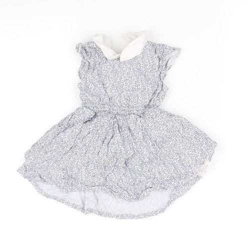 pre worn Girls Blue   Fit & Flare  Size 3-6 Months