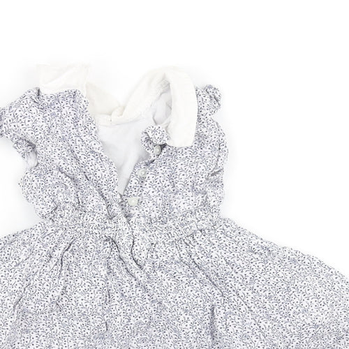 pre worn Girls Blue   Fit & Flare  Size 3-6 Months