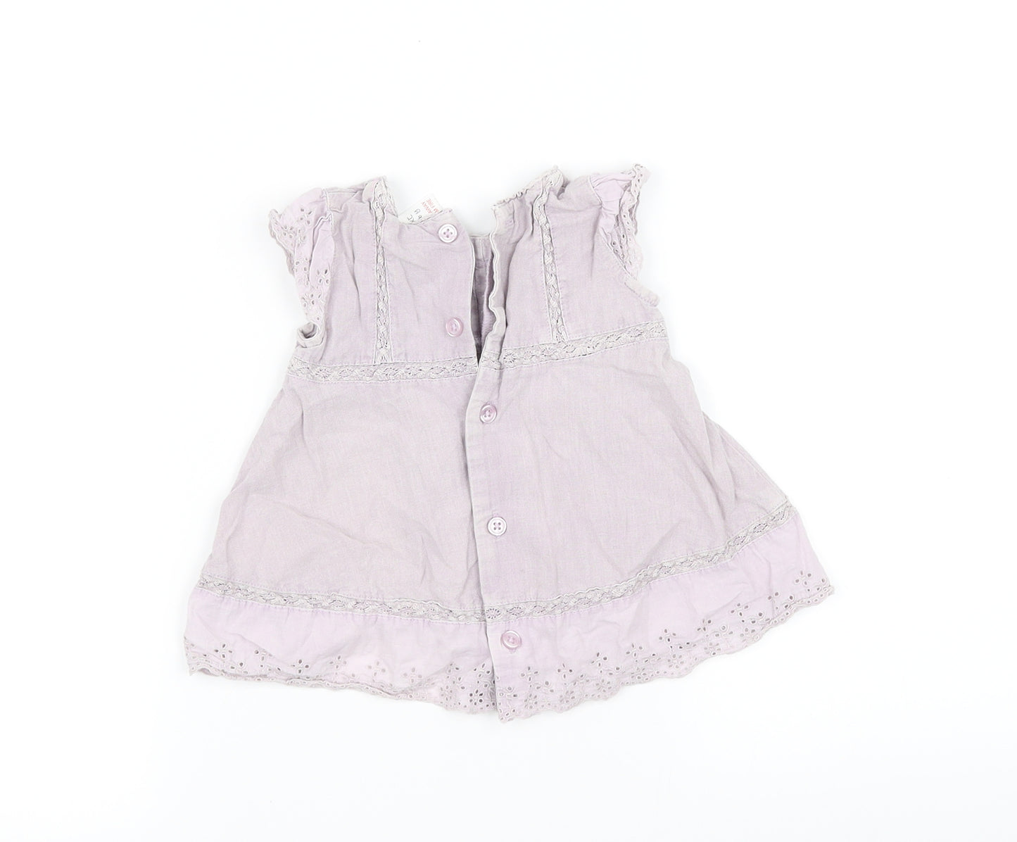 pre worn Girls Purple Houndstooth  Fit & Flare  Size S