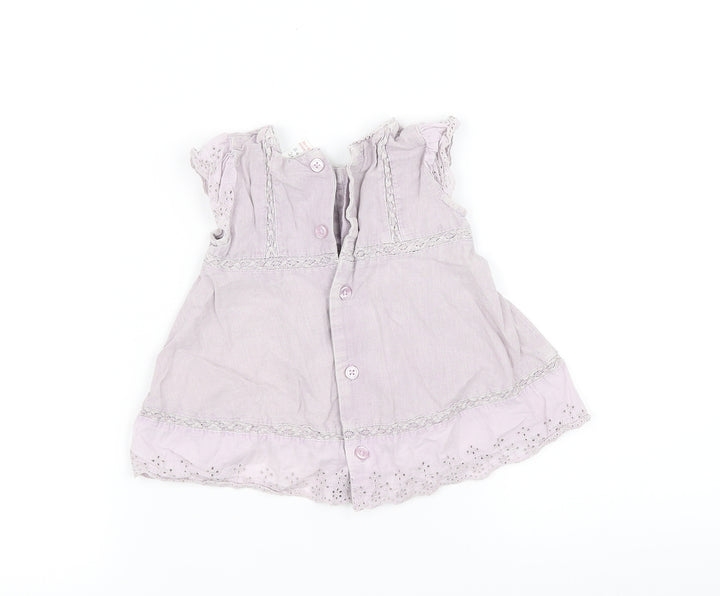 pre worn Girls Purple Houndstooth  Fit & Flare  Size S