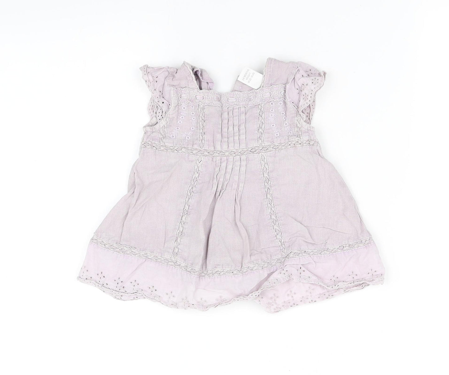 pre worn Girls Purple Houndstooth  Fit & Flare  Size S