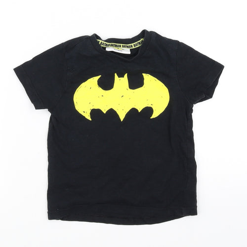 Batman Boys Black   Basic T-Shirt Size 2-3 Years