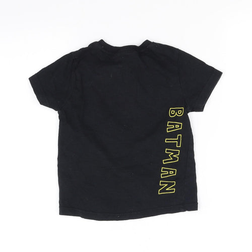 Batman Boys Black   Basic T-Shirt Size 2-3 Years