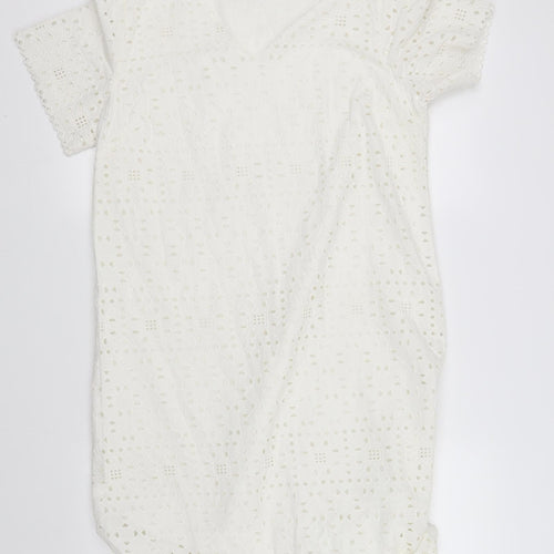 M&Co Womens White   Fit & Flare  Size 12