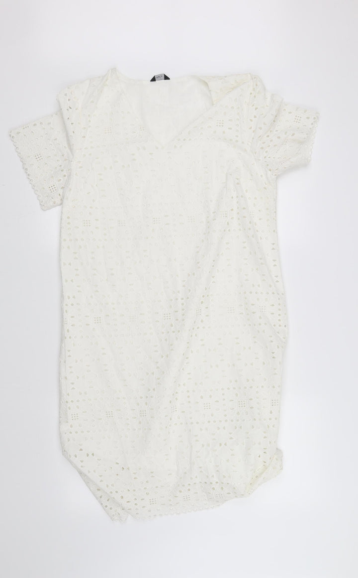 M&Co Womens White   Fit & Flare  Size 12