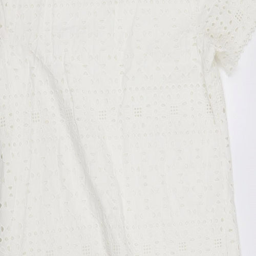 M&Co Womens White   Fit & Flare  Size 12