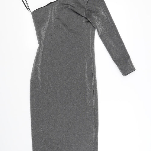 pre worn Womens Grey   Fit & Flare  Size 10