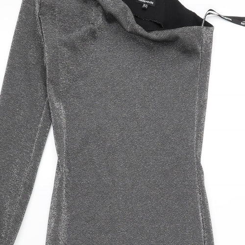 pre worn Womens Grey   Fit & Flare  Size 10