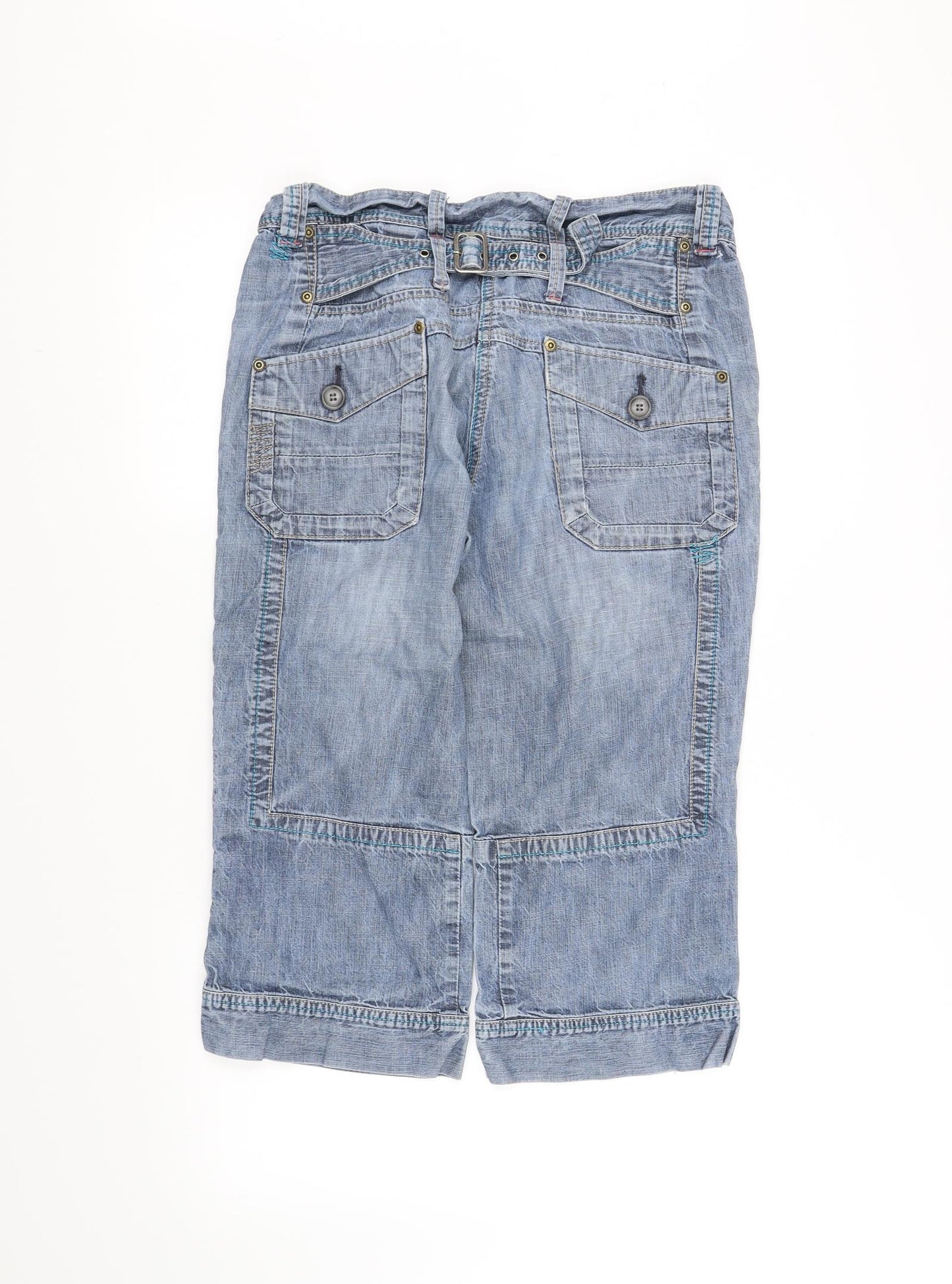 the crop Womens Blue   Cropped Jeans Size 12 L22 in