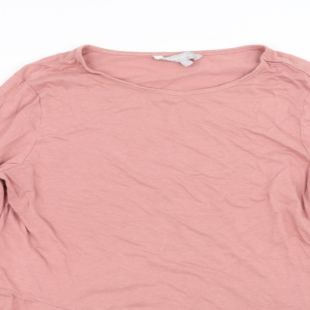 redherring Womens Red   Basic T-Shirt Size 14
