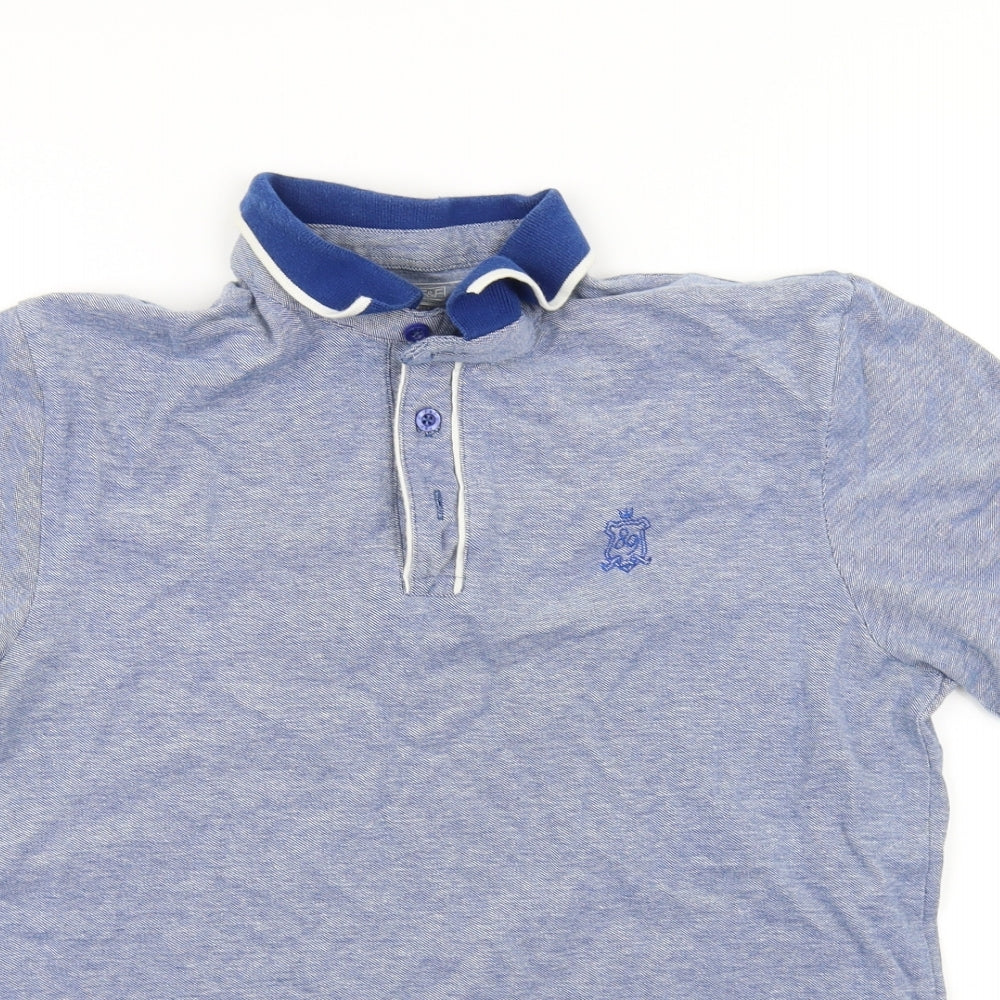 F&F Mens Blue    Polo Size M