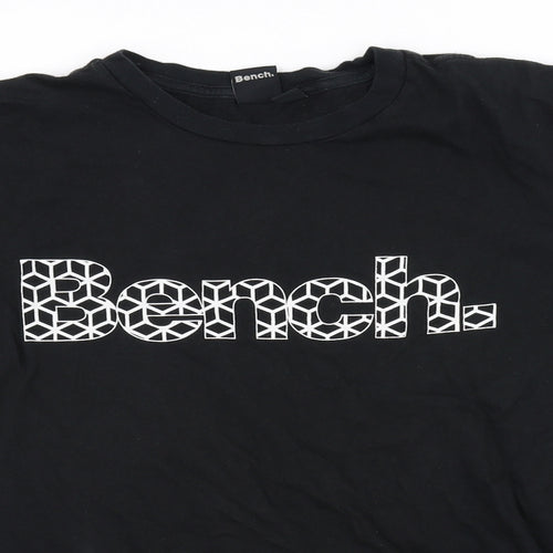 Bench Mens Black    T-Shirt Size L