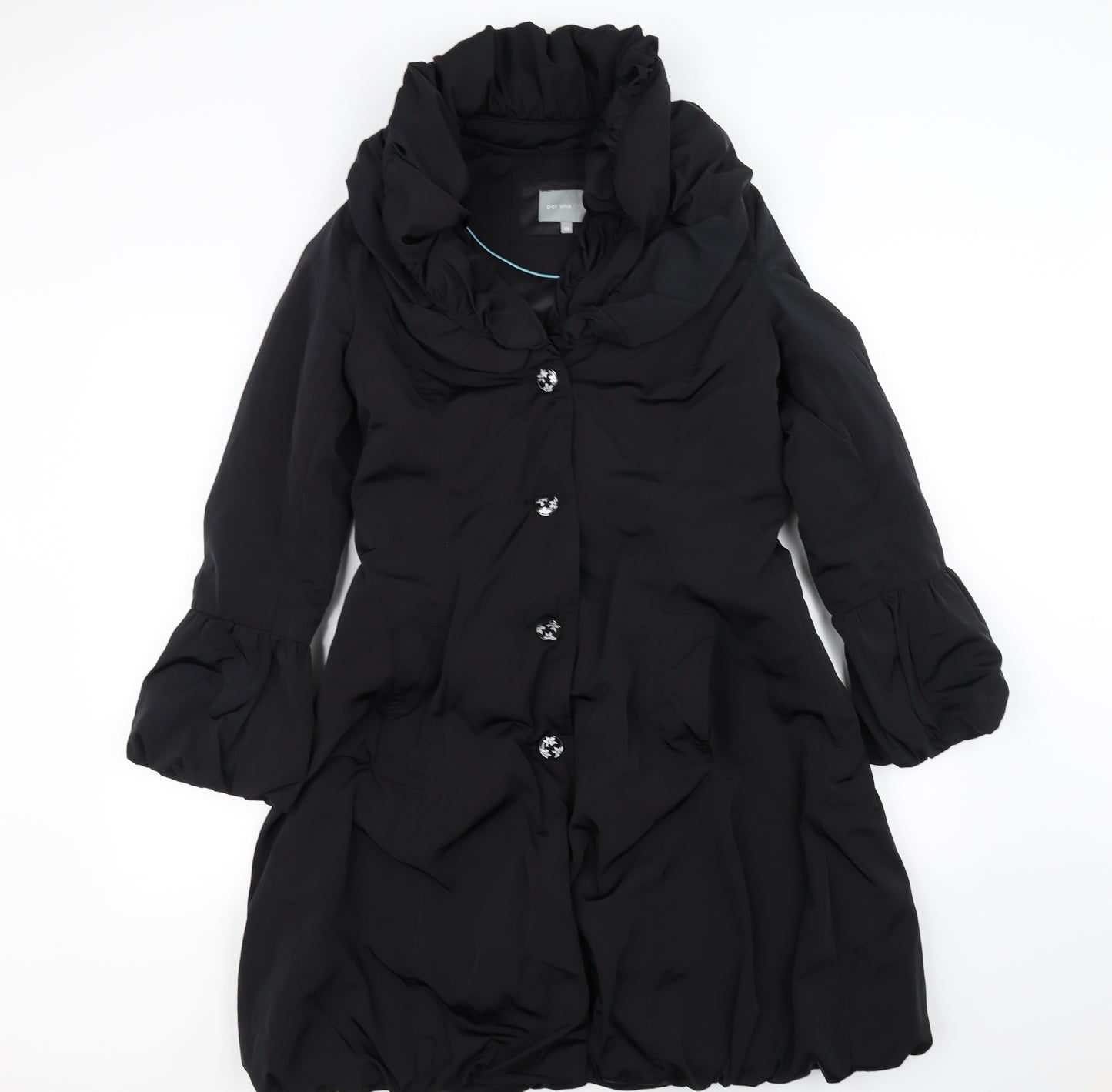Per Una Womens Black   Jacket Coat Size 10