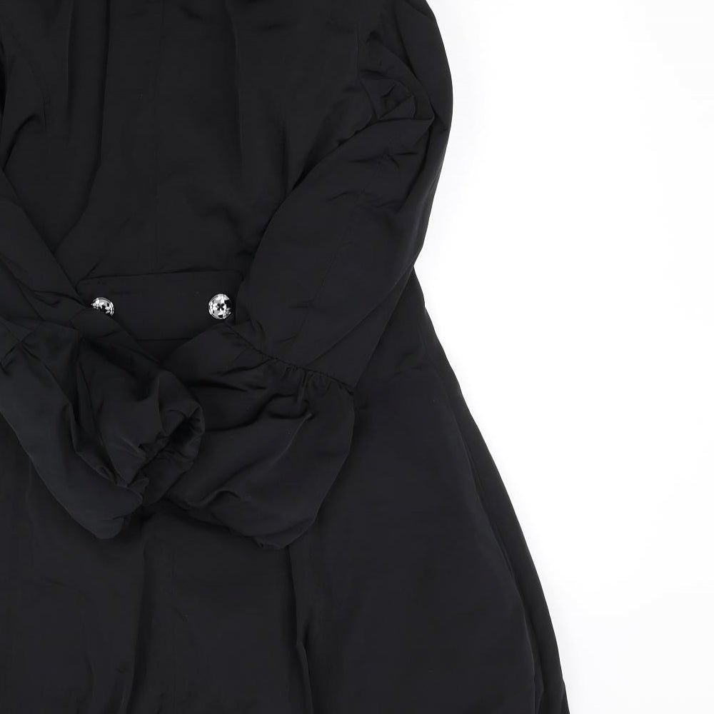 Per Una Womens Black   Jacket Coat Size 10