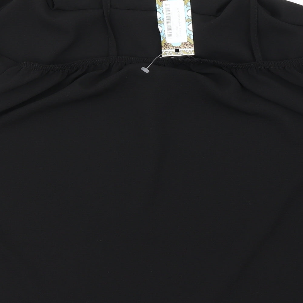 Boohoo Womens Black   Basic Blouse Size 22