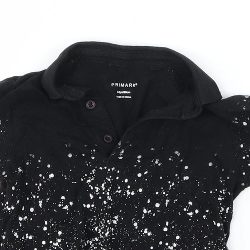 Primark Boys Black   Basic Polo Size 2-3 Years