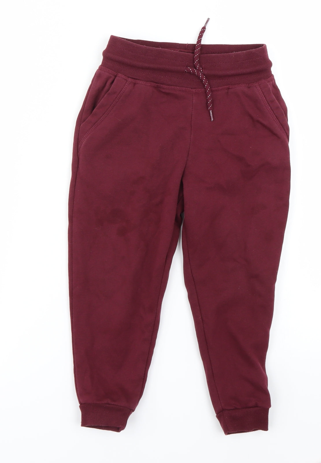 Primark Boys Red   Jogger Trousers Size 3-4 Years