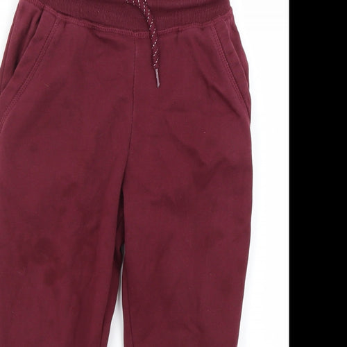 Primark Boys Red   Jogger Trousers Size 3-4 Years