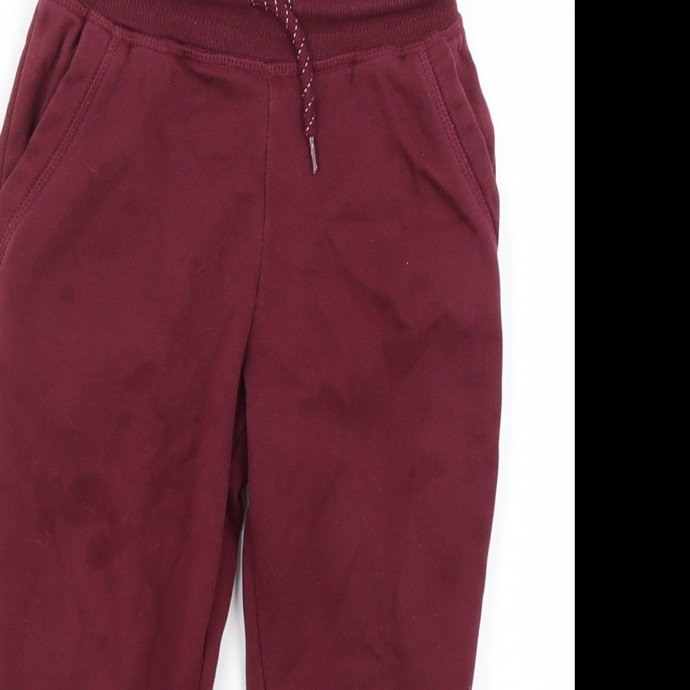 Primark Boys Red   Jogger Trousers Size 3-4 Years