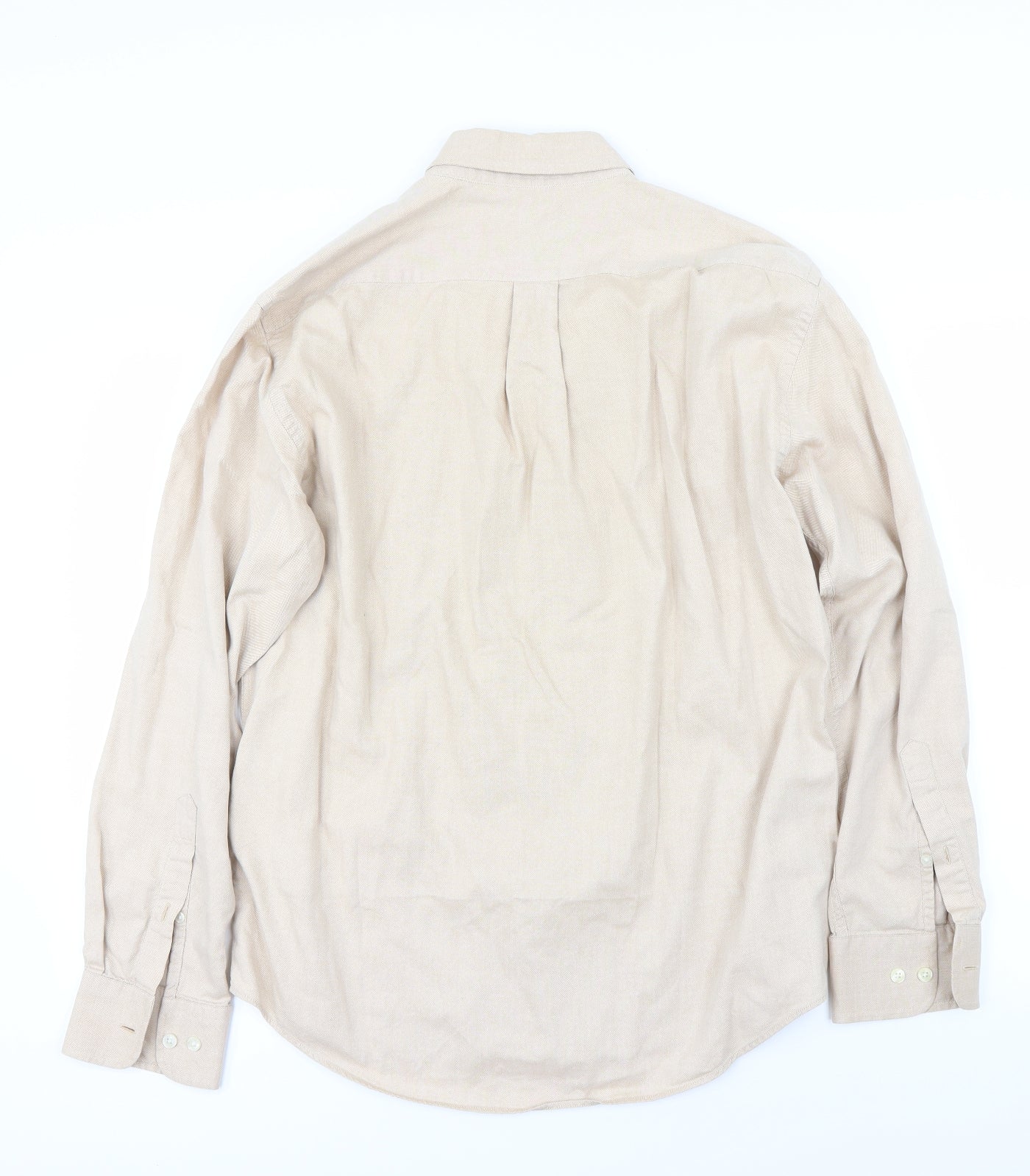 Marks and Spencer Mens Beige    Dress Shirt Size M