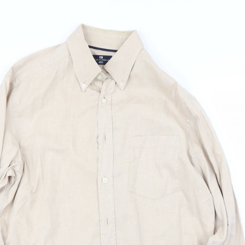 Marks and Spencer Mens Beige    Dress Shirt Size M
