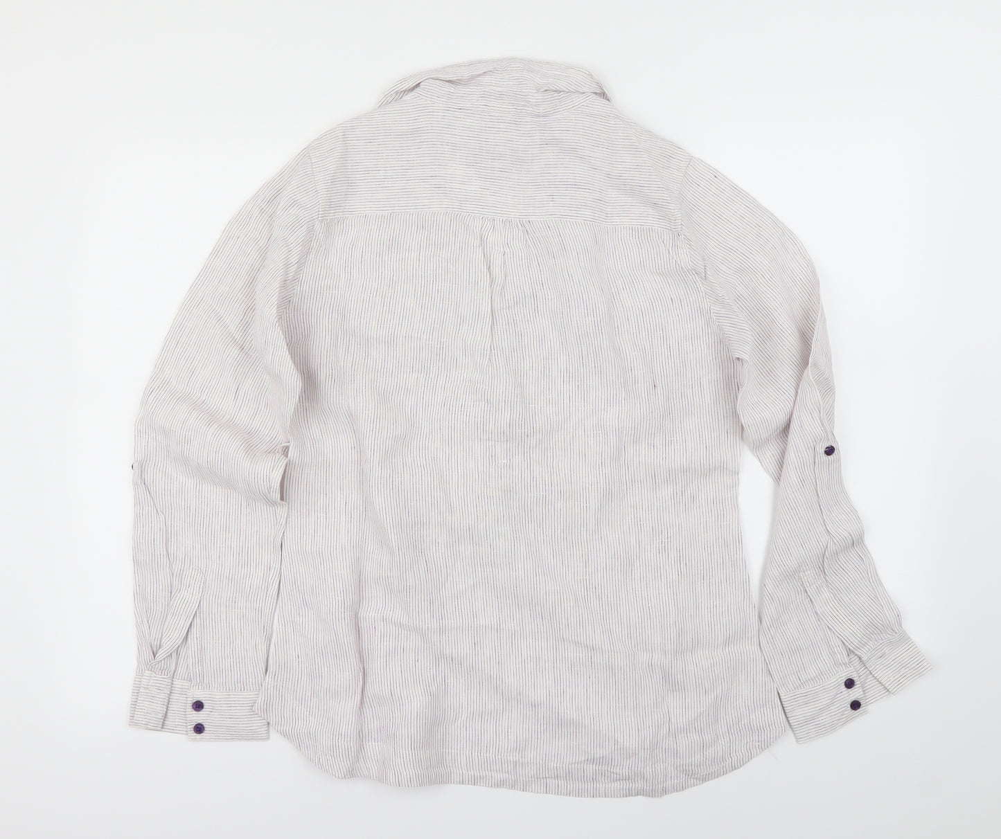 Marks and Spencer Womens Ivory   Basic Button-Up Size 12