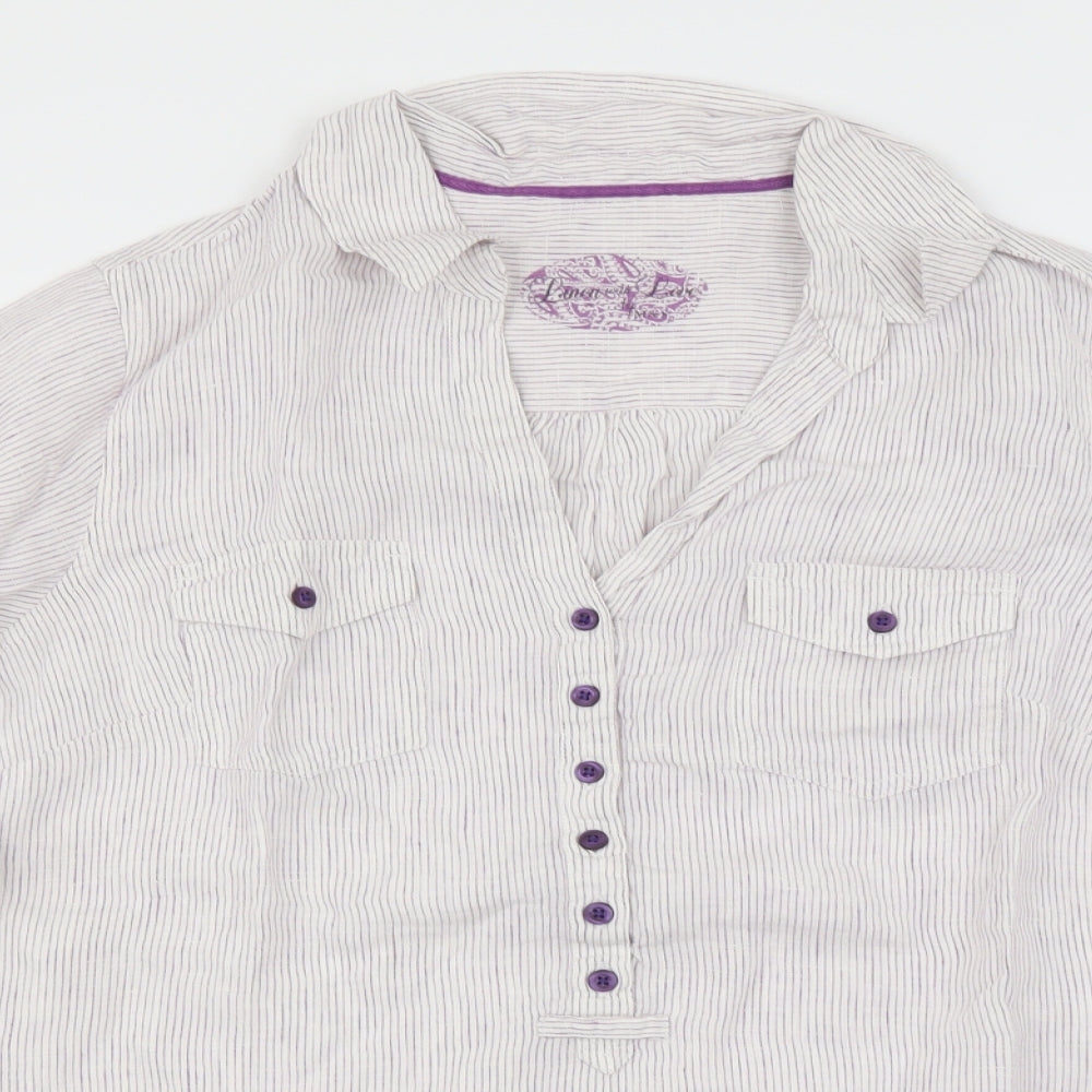 Marks and Spencer Womens Ivory   Basic Button-Up Size 12