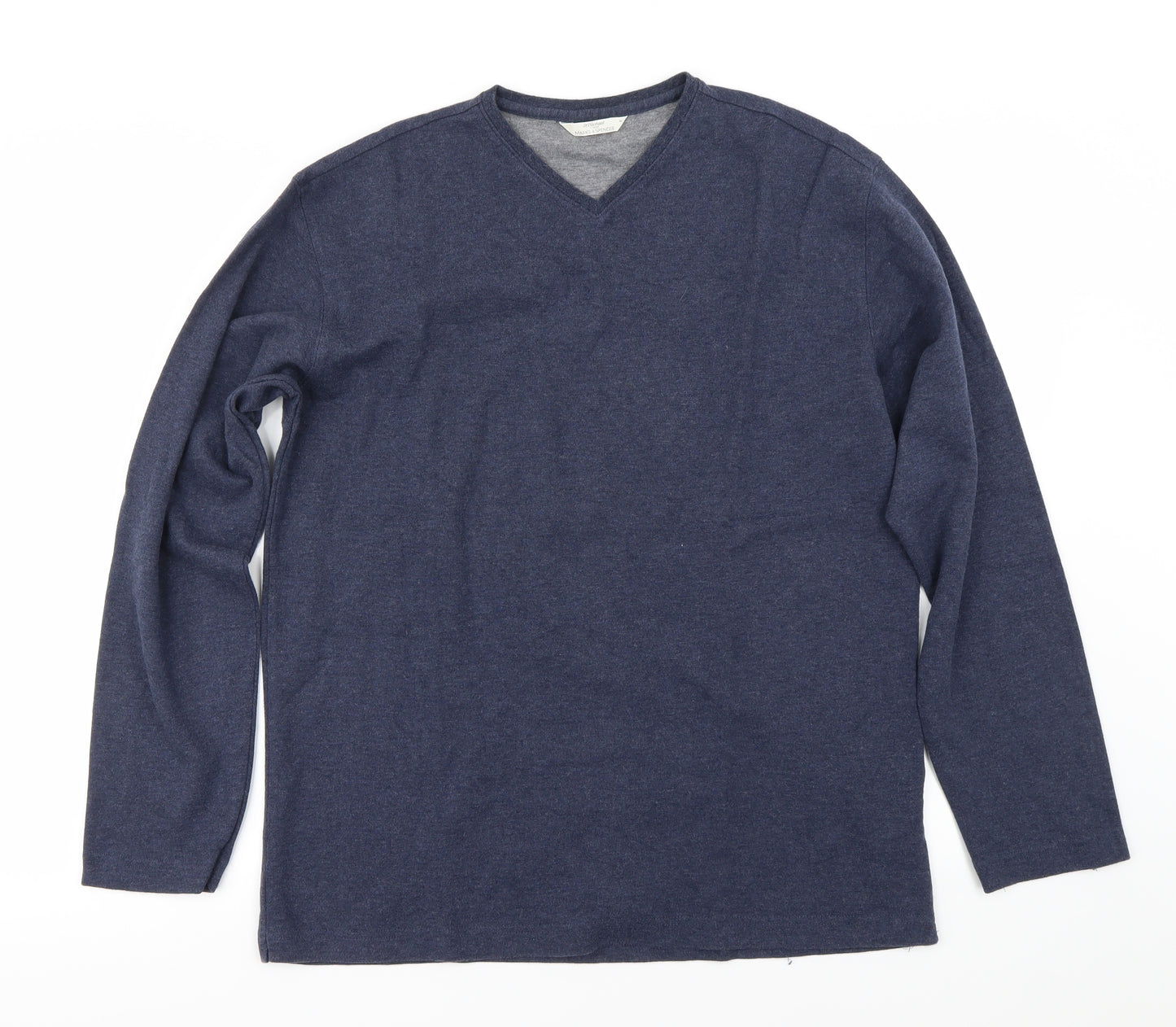 Marks and Spencer Mens Blue   Henley Jumper Size M