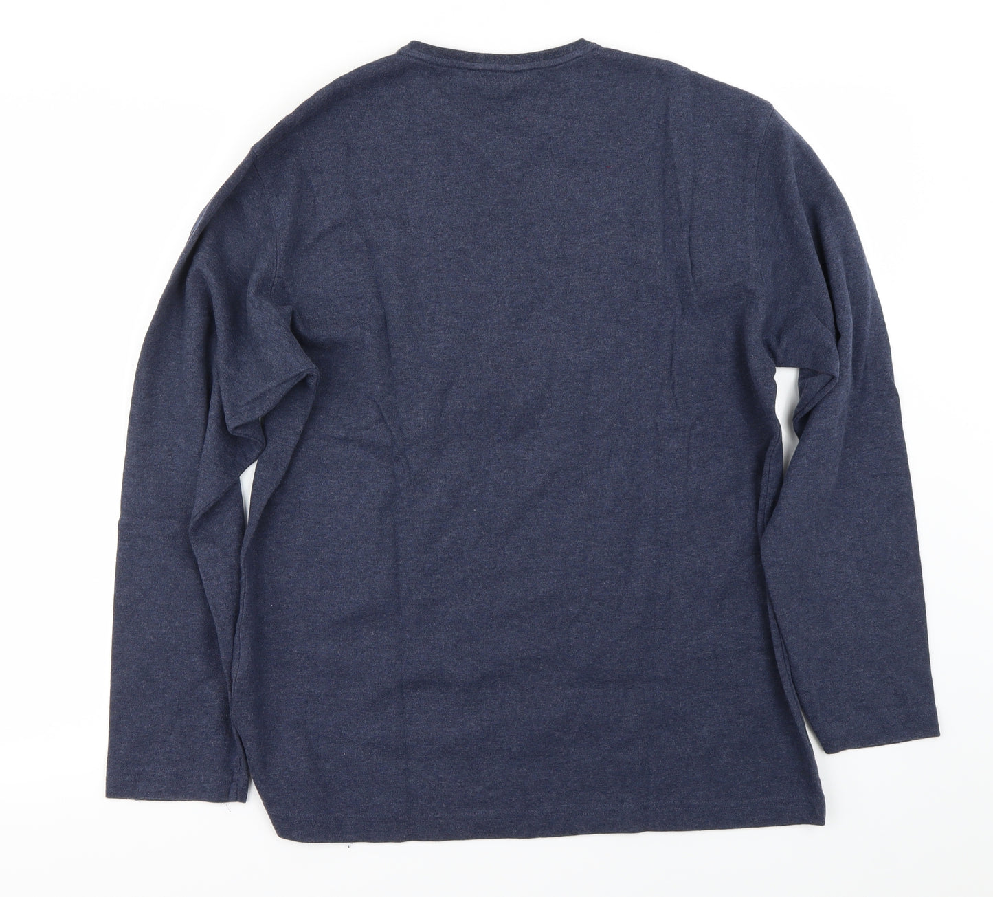 Marks and Spencer Mens Blue   Henley Jumper Size M