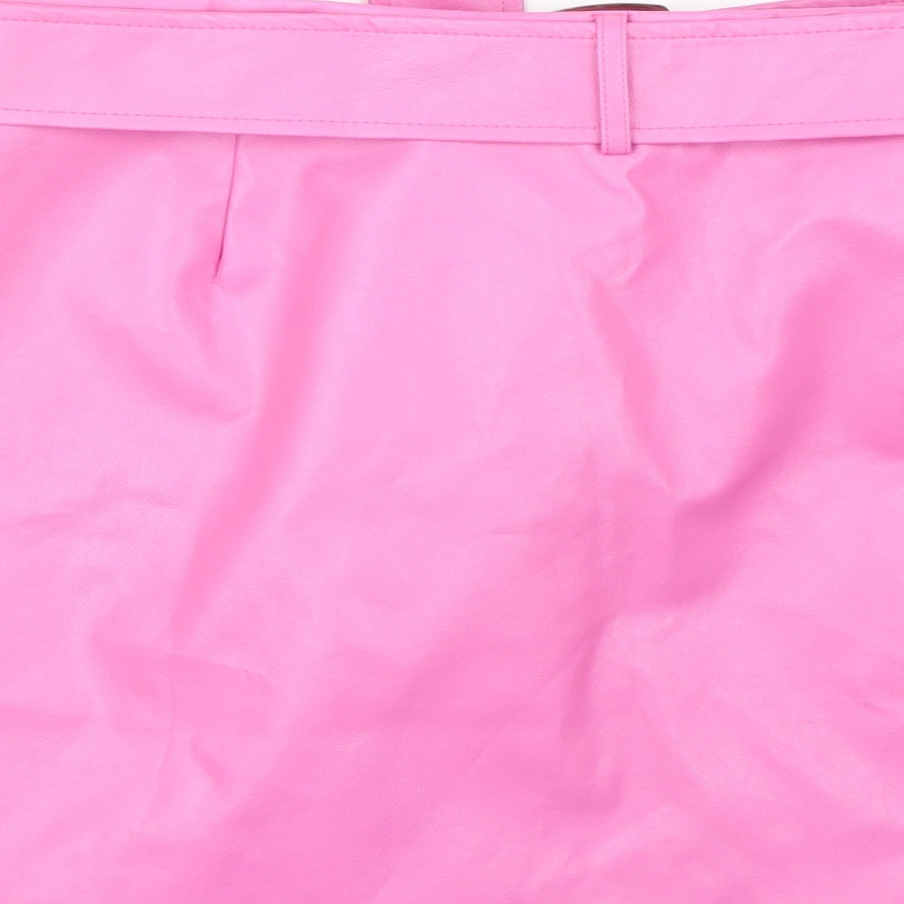 I SAW IT FIRST Womens Pink   A-Line Skirt Size 18
