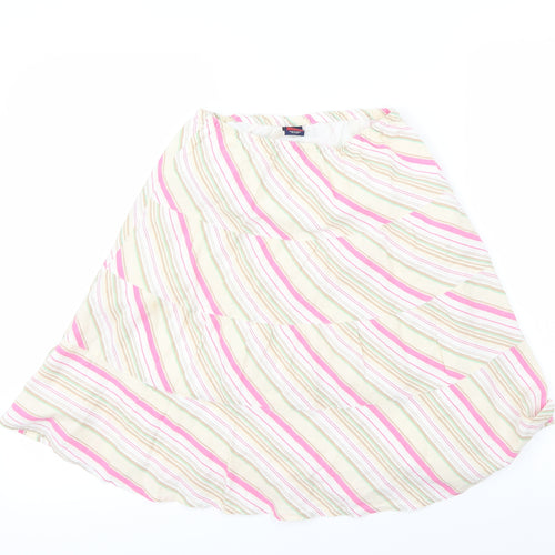Gap Girls Multicoloured Striped  A-Line Skirt Size 10-11 Years