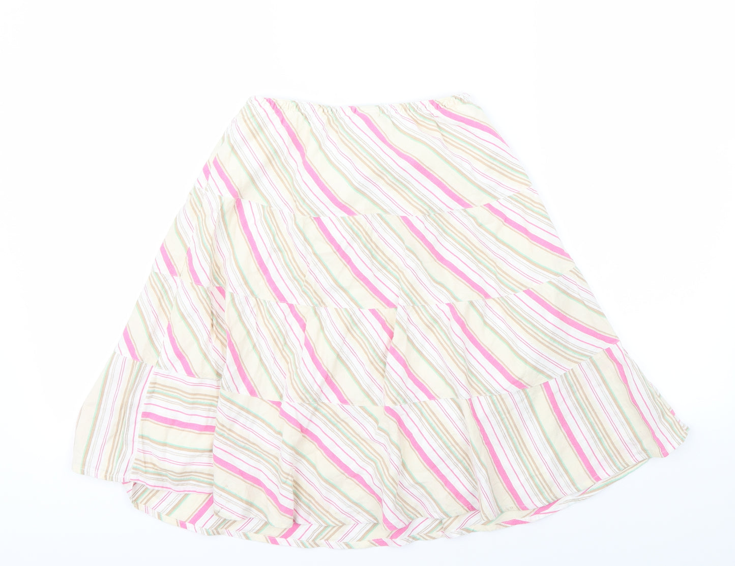 Gap Girls Multicoloured Striped  A-Line Skirt Size 10-11 Years