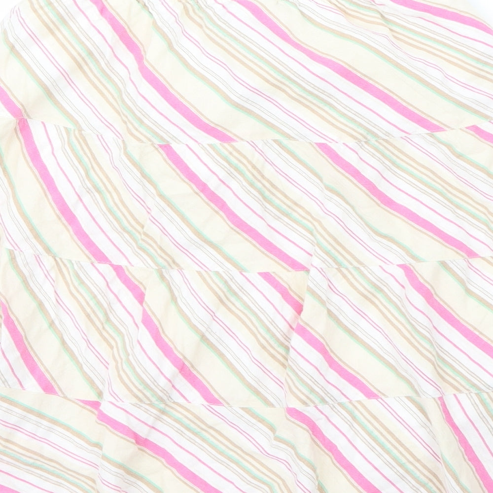 Gap Girls Multicoloured Striped  A-Line Skirt Size 10-11 Years