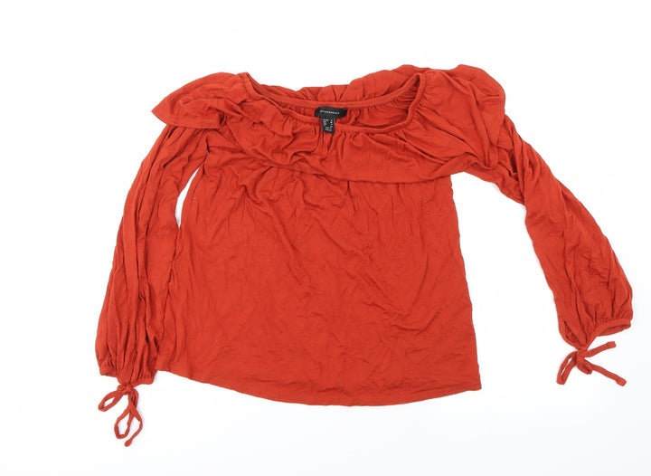 Atmosphere Womens Brown   Basic Blouse Size 8
