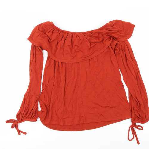 Atmosphere Womens Brown   Basic Blouse Size 8