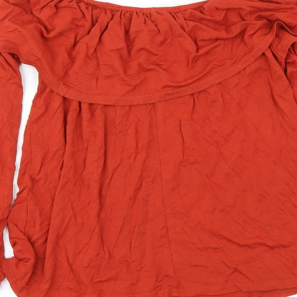 Atmosphere Womens Brown   Basic Blouse Size 8