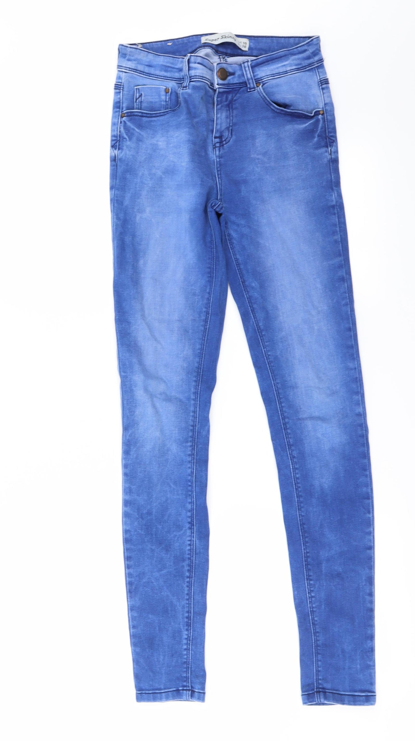 Preworn Womens Blue   Skinny Jeans Size 10 L28 in