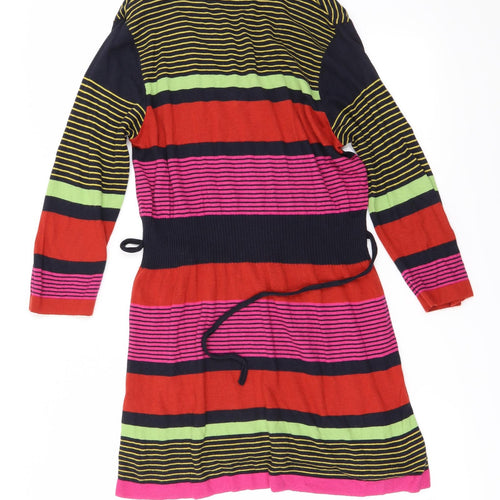Per Una Womens Red Striped  A-Line  Size 14